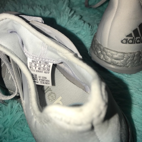 adidas Women's PureBoost Clear GreySilver Metallic - Picture 6 of 7